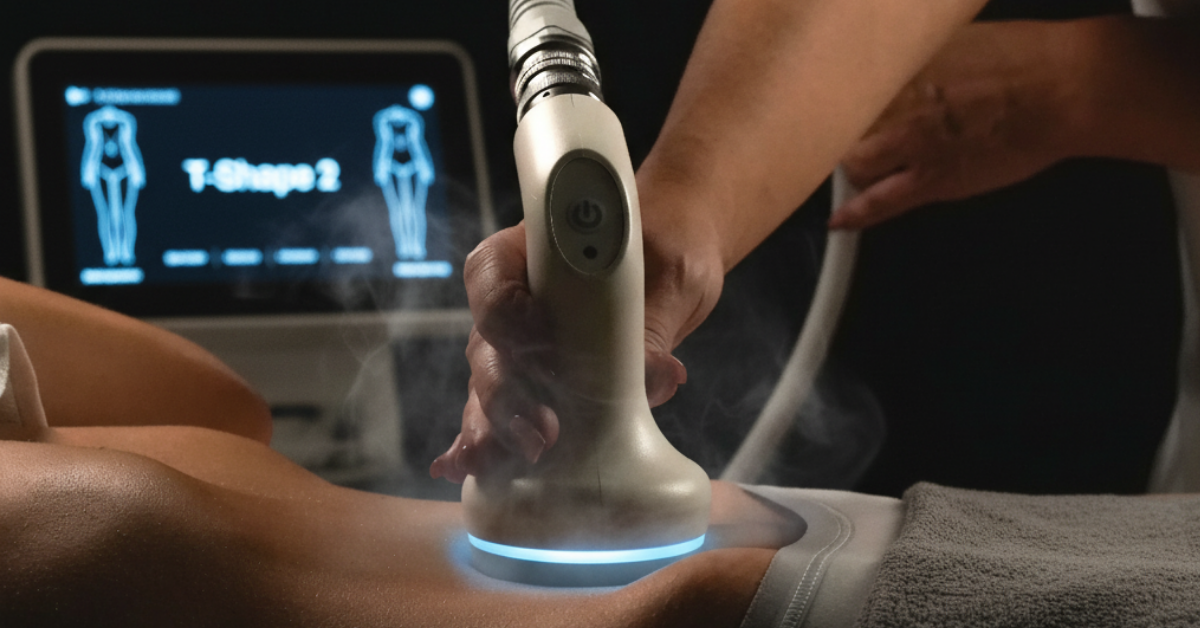 T-Shape 2 body sculpting and skin tightening treatment session